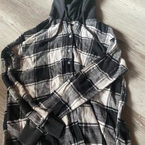 american eagle flannel with hood